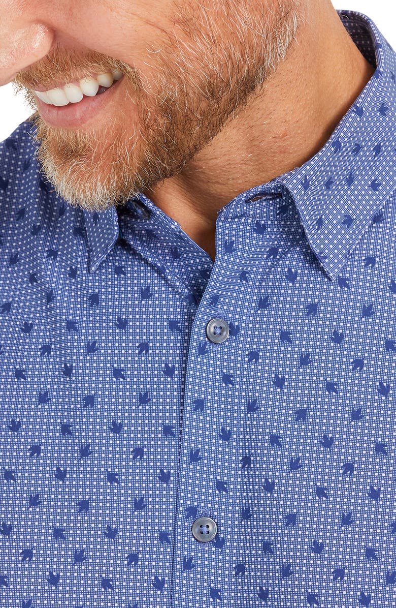 Mizzen+Main Leeward Floral Performance Button-Up Shirt, Alternate, color,