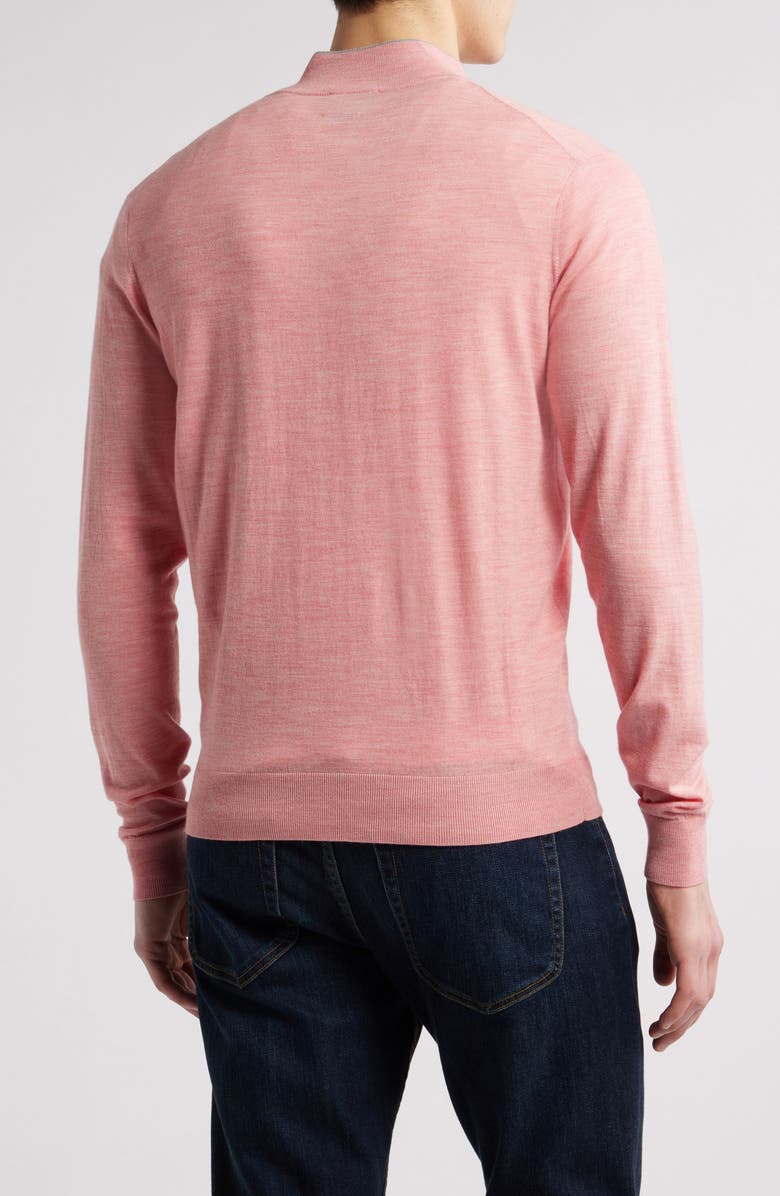Peter Millar Crown Crafted Excursionist Flex Quarter Zip Pullover, Alternate, color, Pink Crepe