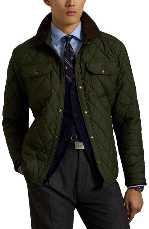 Diamond Quilted Shirt Jacket