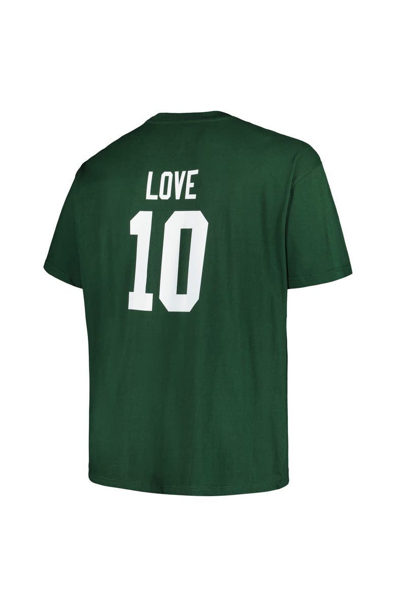 FANATICS Men's Fanatics Branded Jordan Love Green Green Bay Packers Big & Tall Player Name & Number T-Shirt, Alternate, color, Green