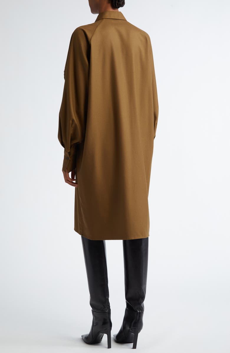 BITE Studios Lucio Split Sleeve Wool Flannel Shirtdress, Alternate, color,