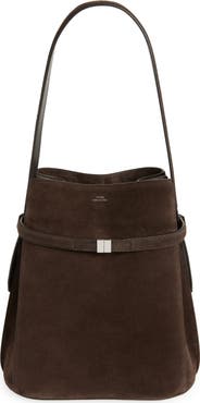 TOTEME Belted Suede Bucket Bag