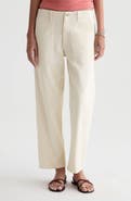 AG Analeigh High Waist Ankle Straight Leg Twill Pants