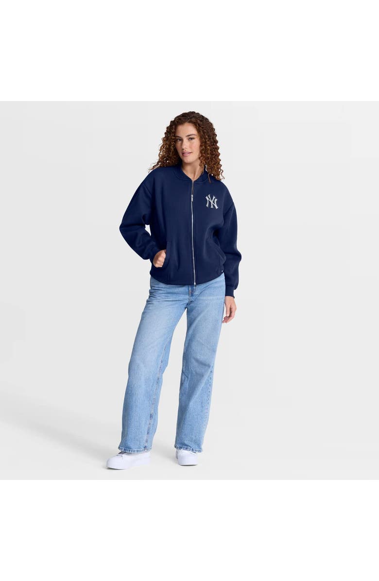 FANATICS Women's Fanatics Navy New York Yankees Oversized Rage Against Full-Zip Jacket, Alternate, color, Navy