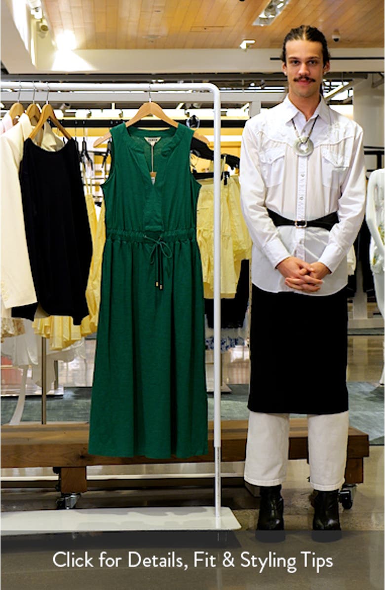 Delphine Sleeveless Jersey Midi Dress, sales video thumbnail