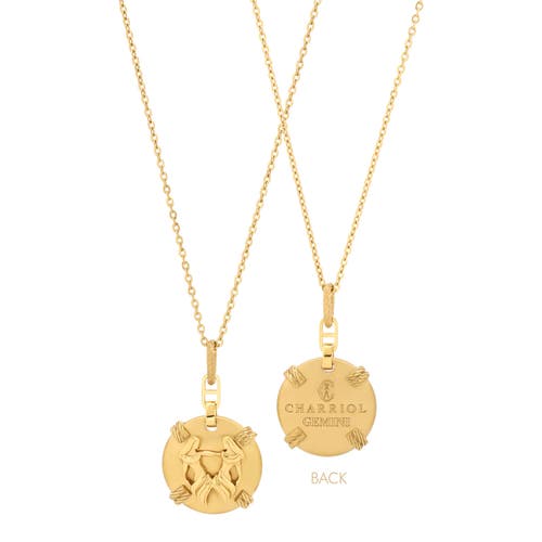 Charriol Zodiac Gemini Necklace In Gold