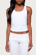 EDIKTED Ailsa Ribbed Built-in Bra Tank