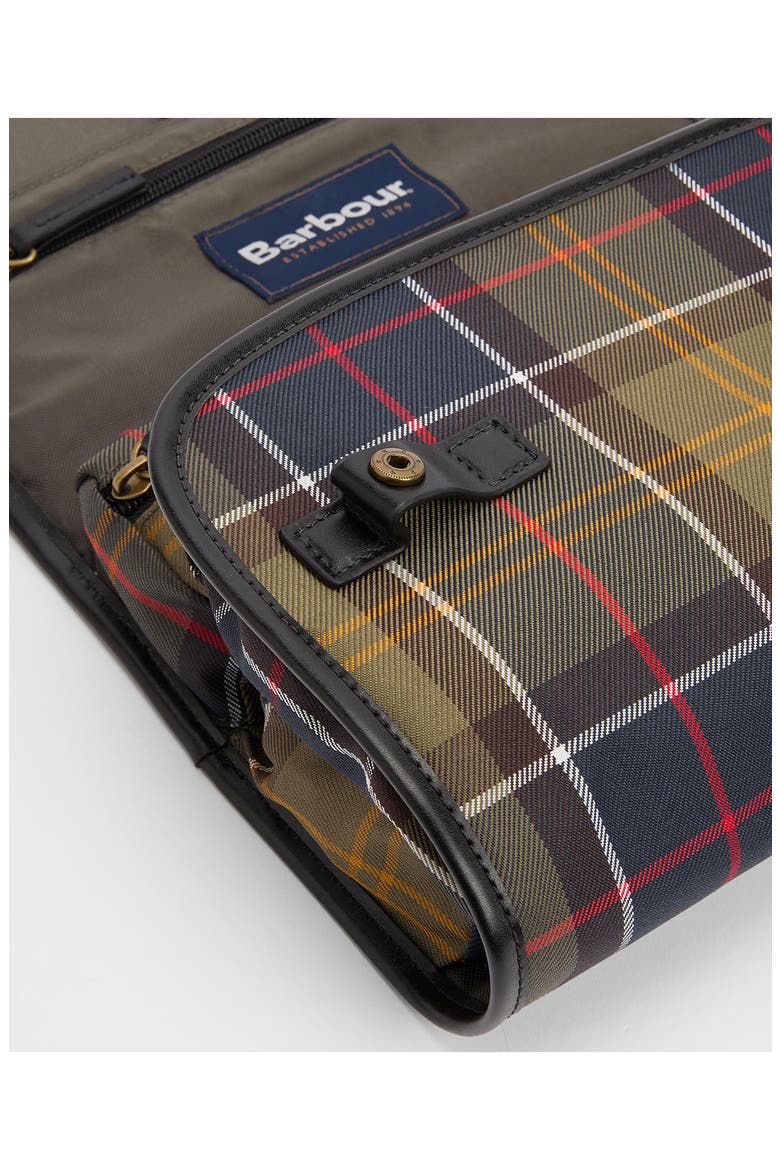 Tartan Hanging Wash Bag, Alternate, color, CLASSIC/BEACON