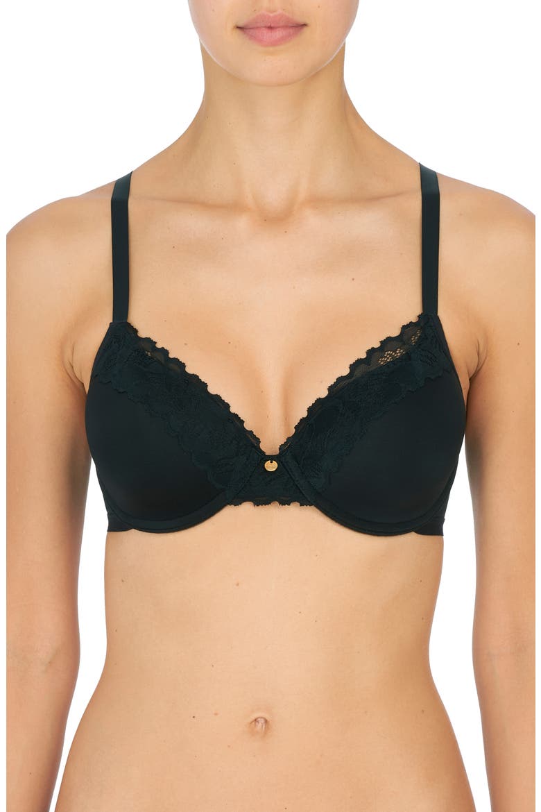 Hidden Glamour Contour Underwire Bra, Main, color, BLACK