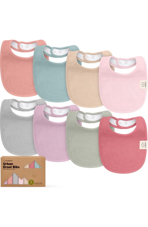 8-Pack Baby Drool Bibs