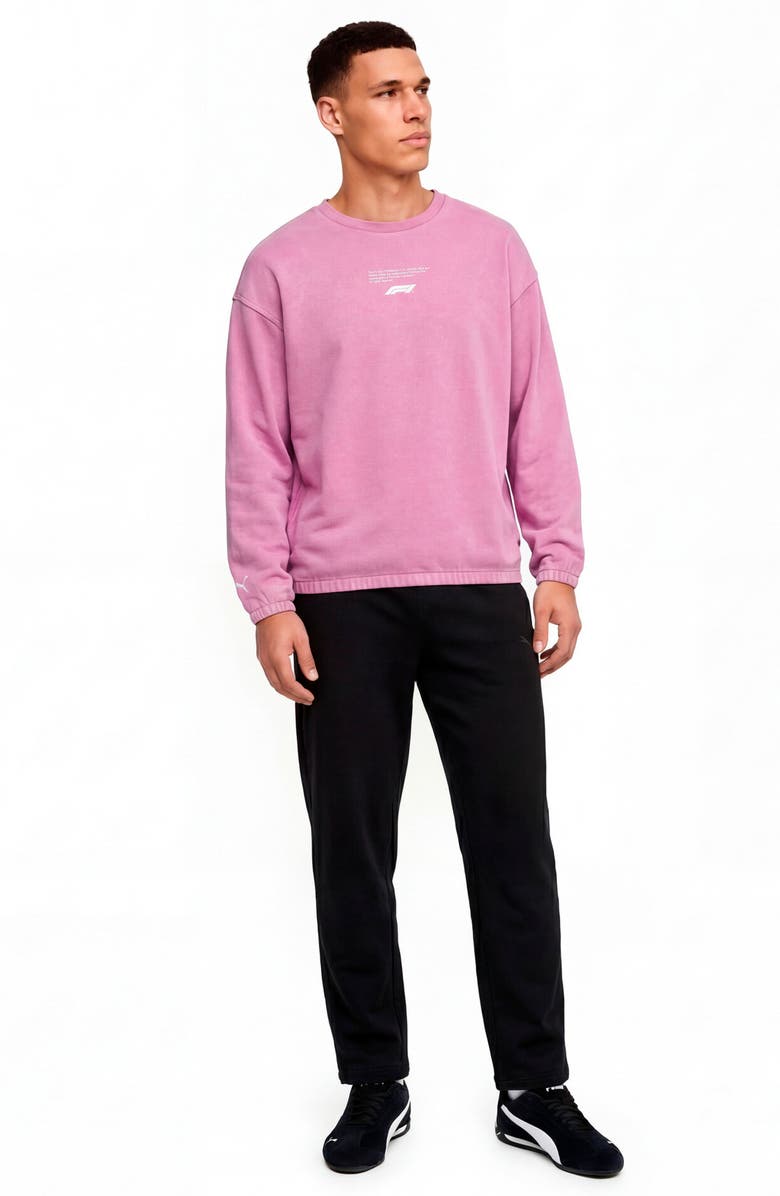 PUMA Formula 1<sup>®</sup> Sportswear Graphic Sweatshirt, Alternate, color, Mauve Pop