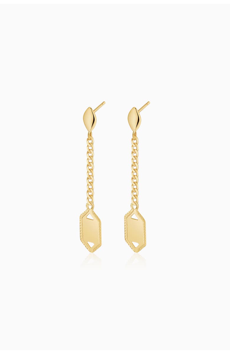 Oradina 14K Gold Anthem Drop Earrings, Main, color, Yellow Gold