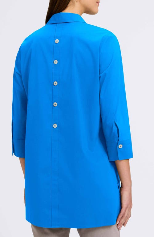 FOXCROFT FOXCROFT PAMELA STRETCH BUTTON-UP TUNIC