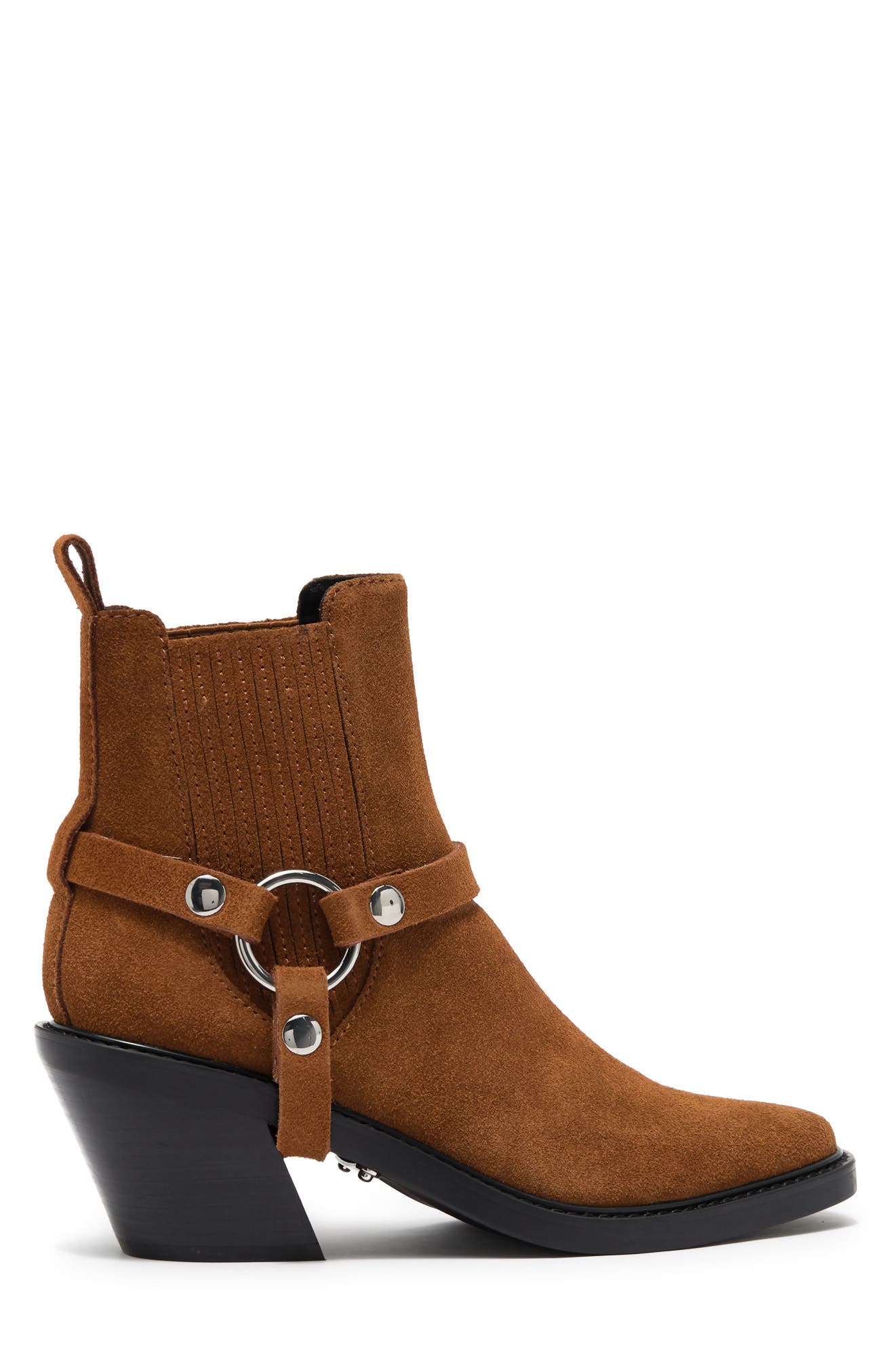 Jett Suede Harness Chelsea Western Boot, Alternate, color, RODEO