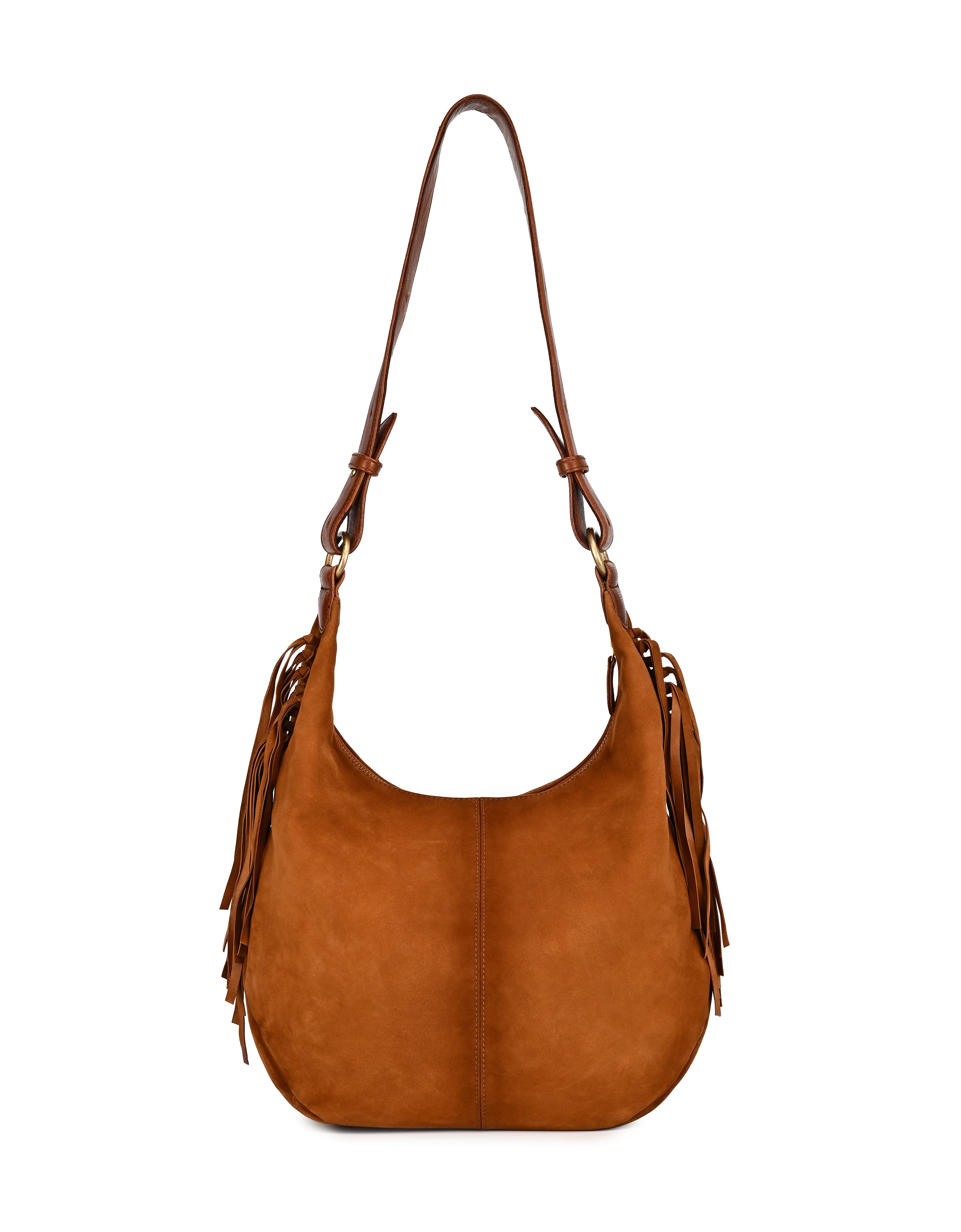 OLD TREND Hydrangea Large Vintage Ombre Shoulder Bag, Alternate, color, Cognac