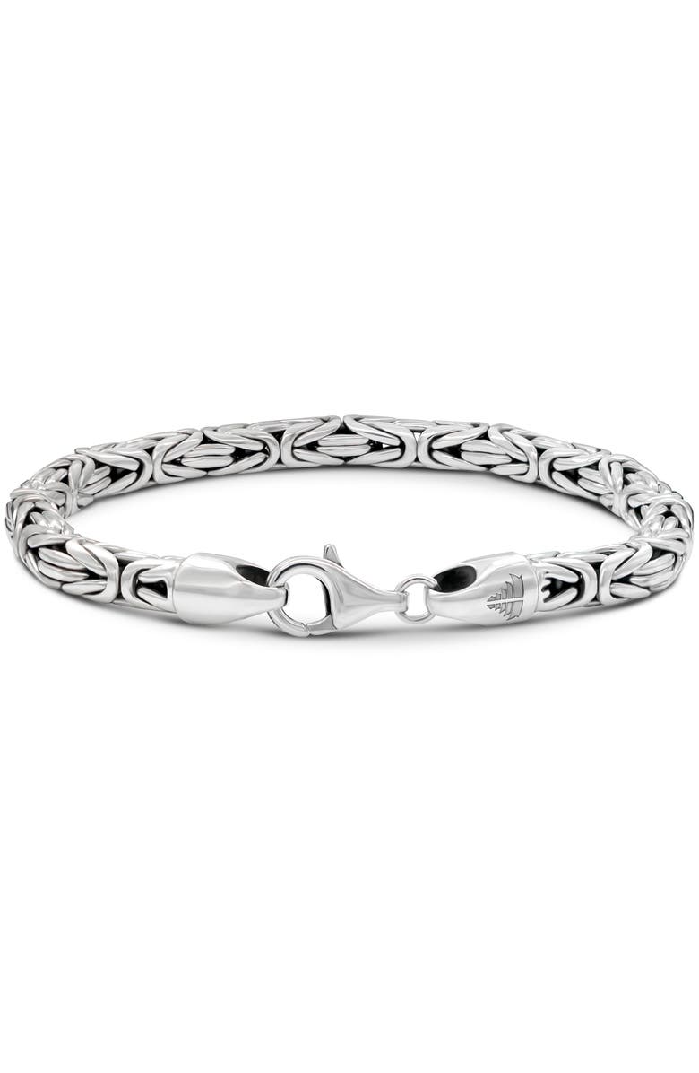 DEVATA Borobudur Chain Bracelet in Sterling Silver, 5mm, Alternate, color, Silver