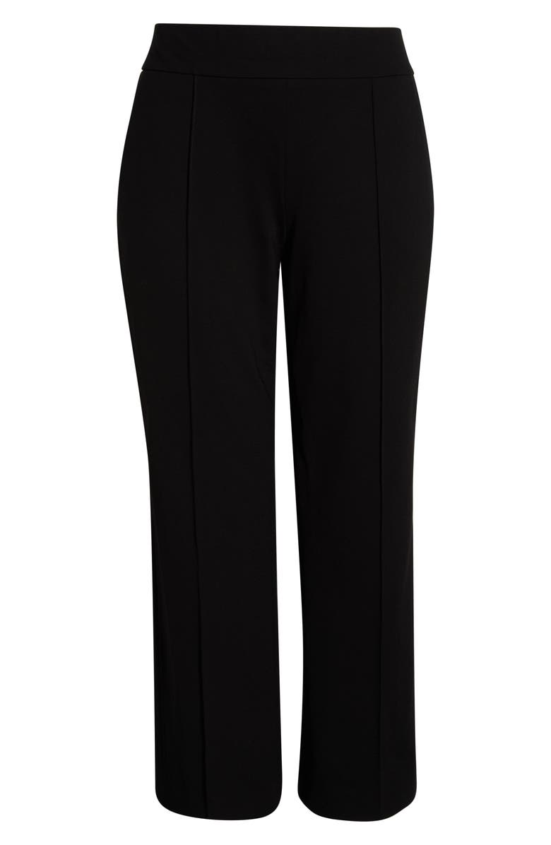 Jones New York Pintuck Pull-On Straight Leg Pants, Alternate, color, Jones Black