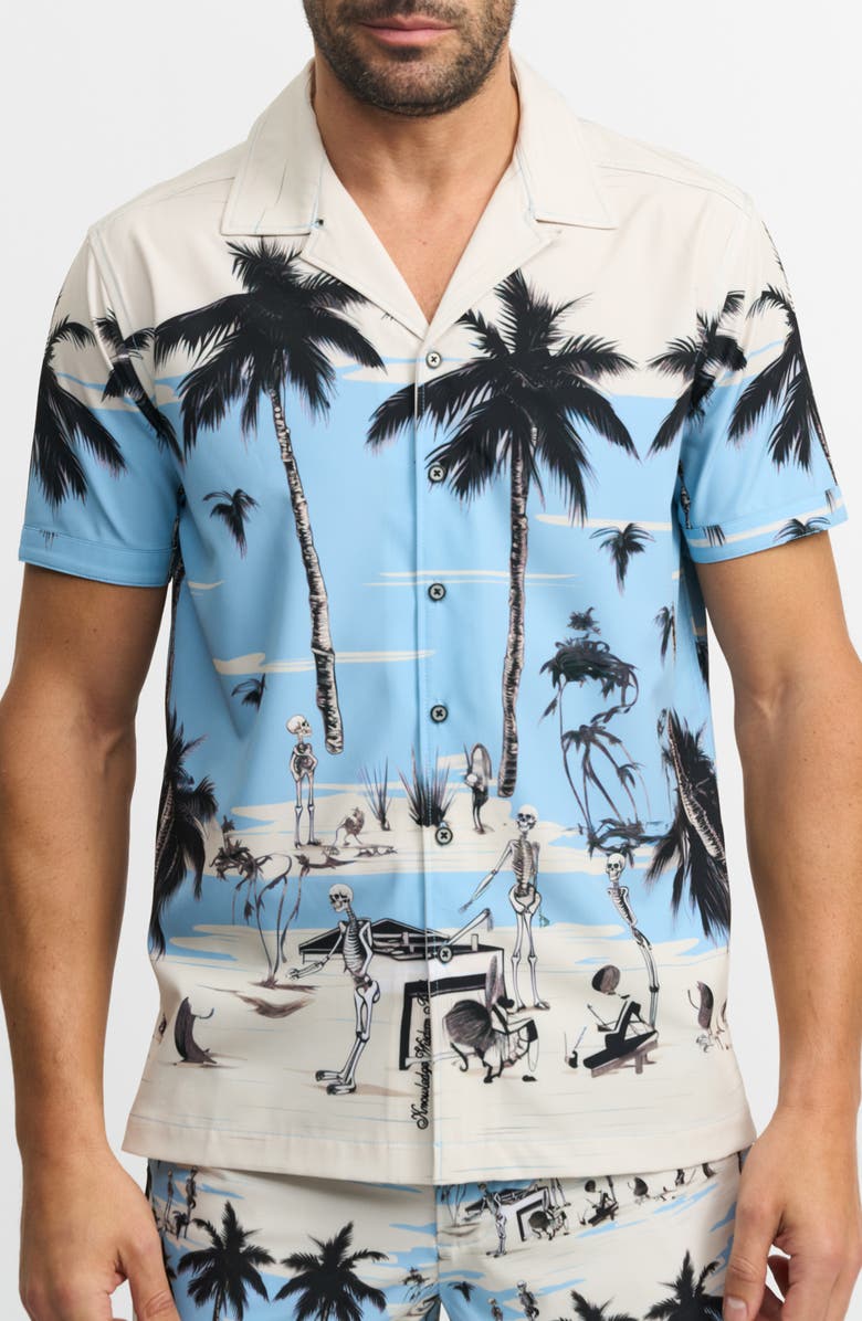 Robert Graham Sunburn Sonata Camp Shirt, Main, color, 