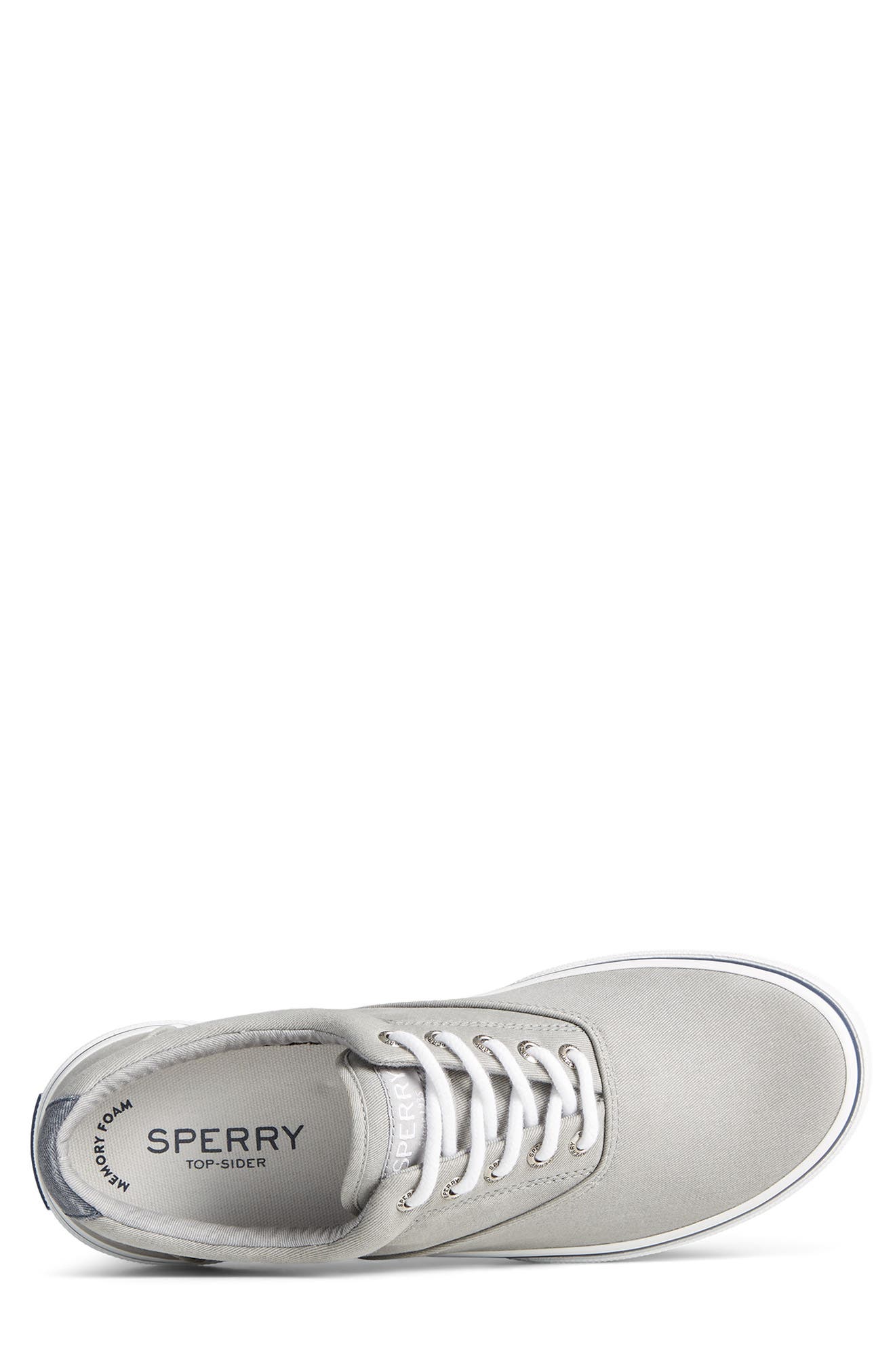 Sperry Halyard Saltwashed Low Top Sneaker - Wide Width Available, Alternate, color, Grey