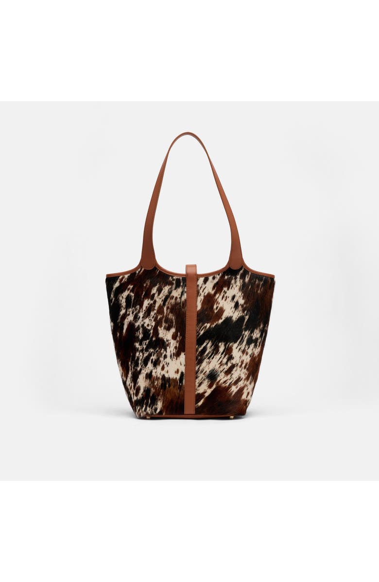 MARC NOLAN Mila Leather Tote Bag, Alternate, color, Dark Horse