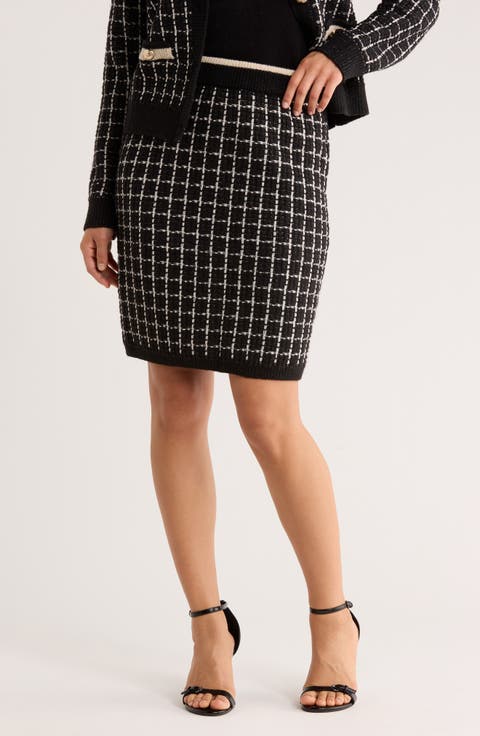 Plaid Stitch Skirt