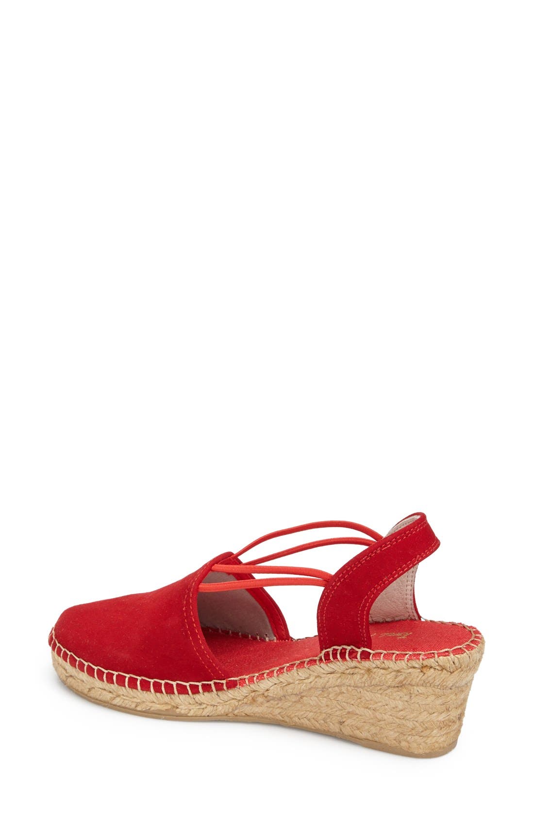'Tremp' Slingback Espadrille Sandal, Alternate, color, RED