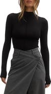 Bayse Anisa Mock Neck Top