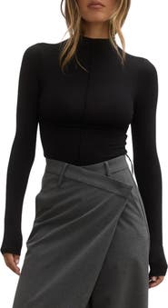 Bayse Anisa Mock Neck Top