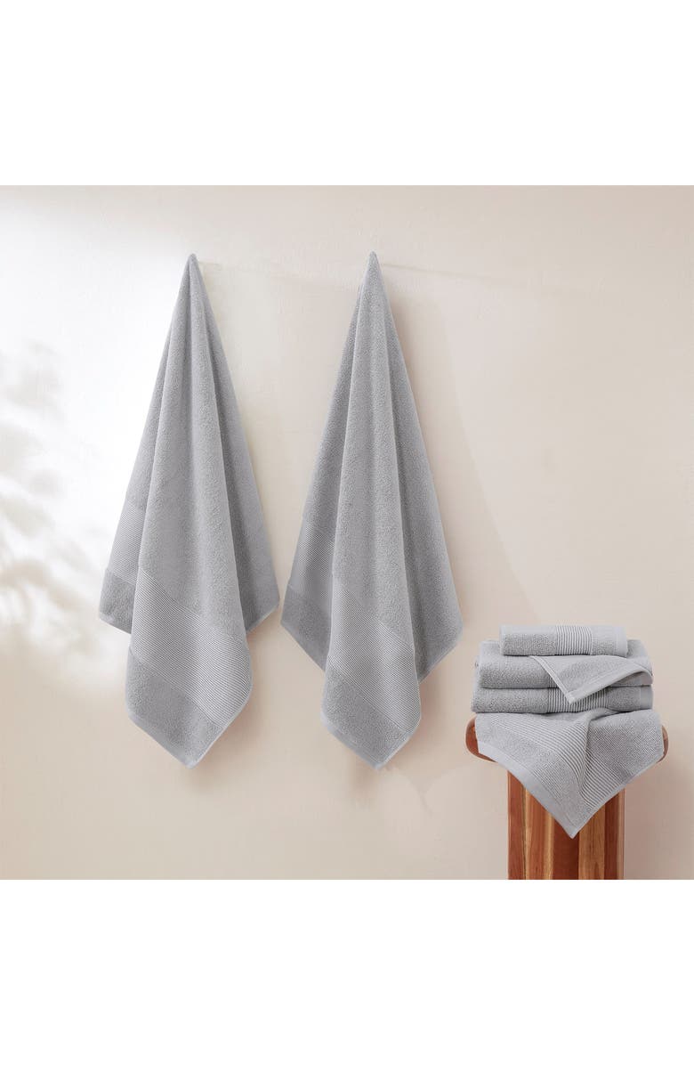 Modern Threads Air Cloud 6-Piece Towel Set, Alternate, color, Gray