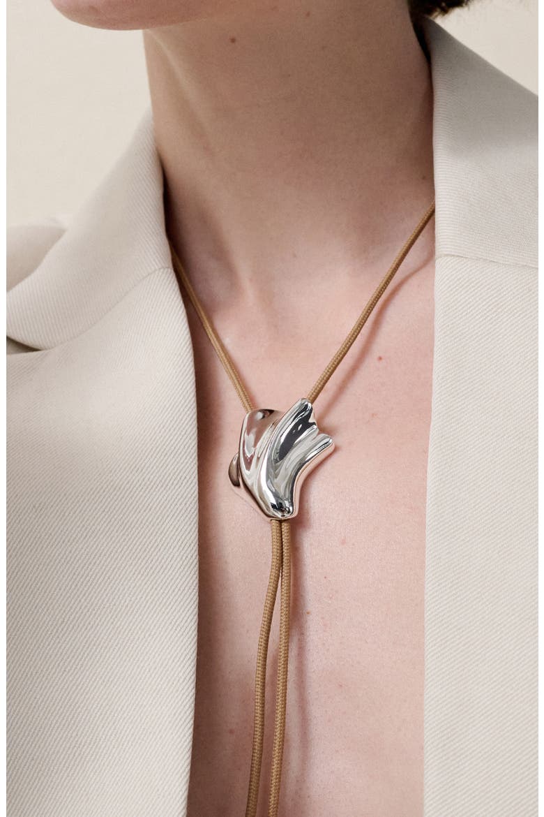 Lydia Bolo Tie, Alternate, color, HIGH POLISH SILVER