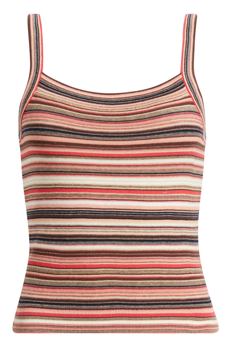 Frannie Stripe Tank, Alternate, color, CORAL ROSE MULTI STRIPE