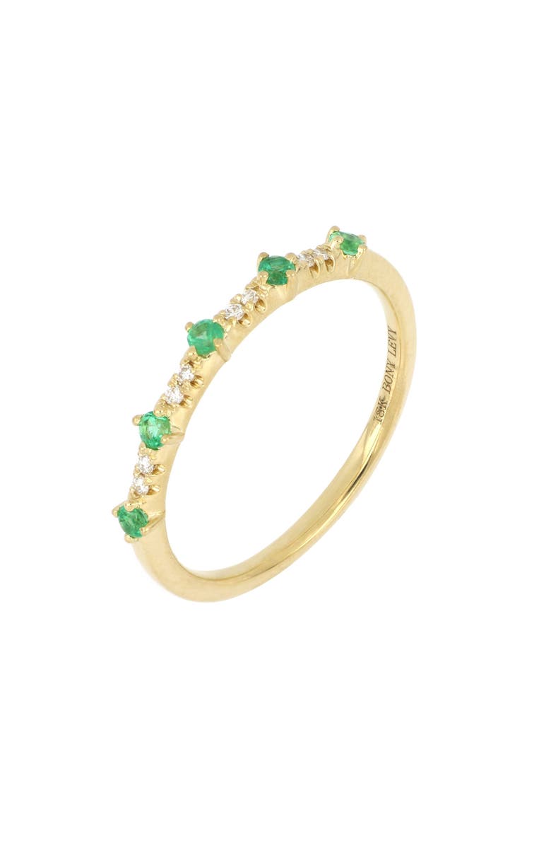Bony Levy 18K Gold El Mar Emerald Diamond Ring, Main, color,