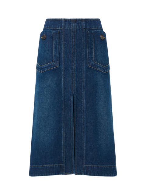 Fernanda Stretch denim skirt