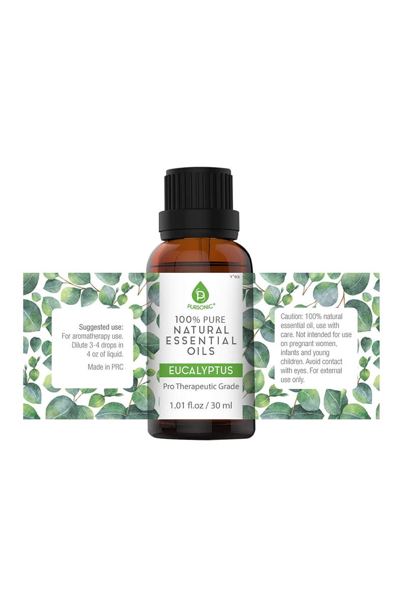 PURSONIC 100% Pure & Natural Eucalyptus Essential Oils, Alternate, color, Green
