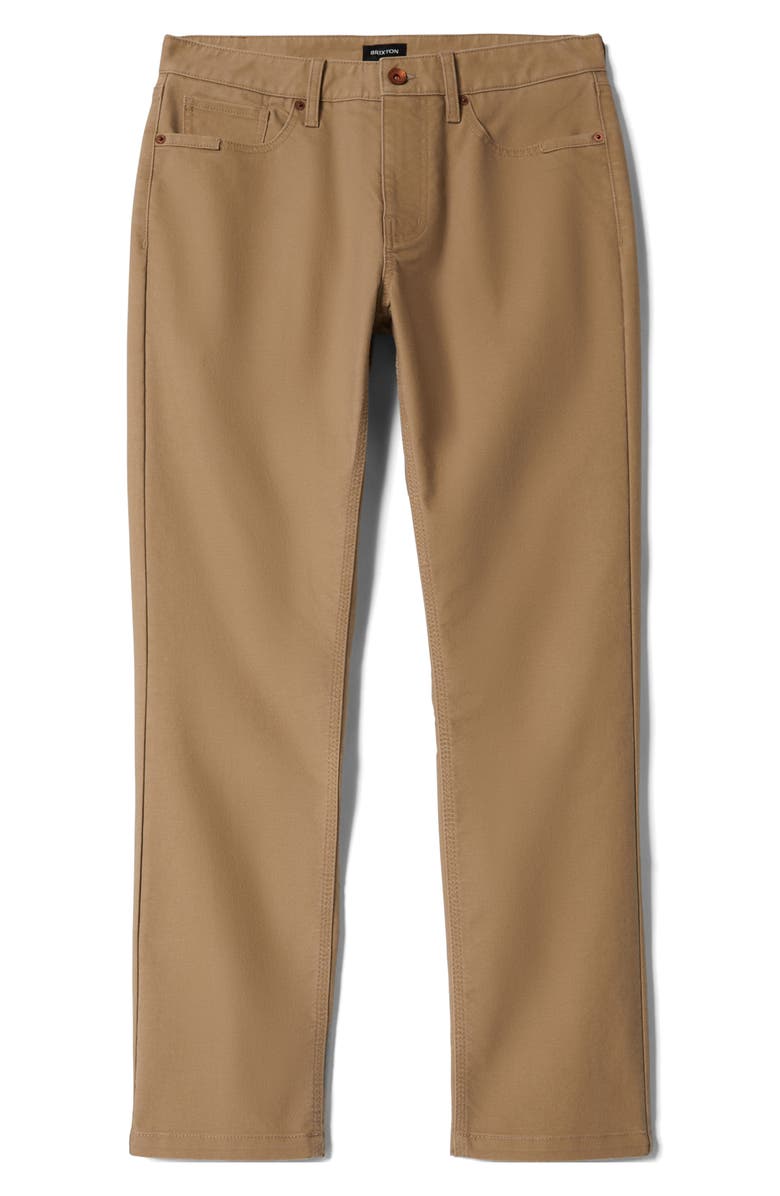 Brixton Builders Five-Pocket Pants, Alternate, color, Khaki