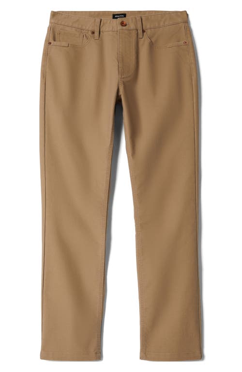 Brixton Builders Five-pocket Pants In Brown