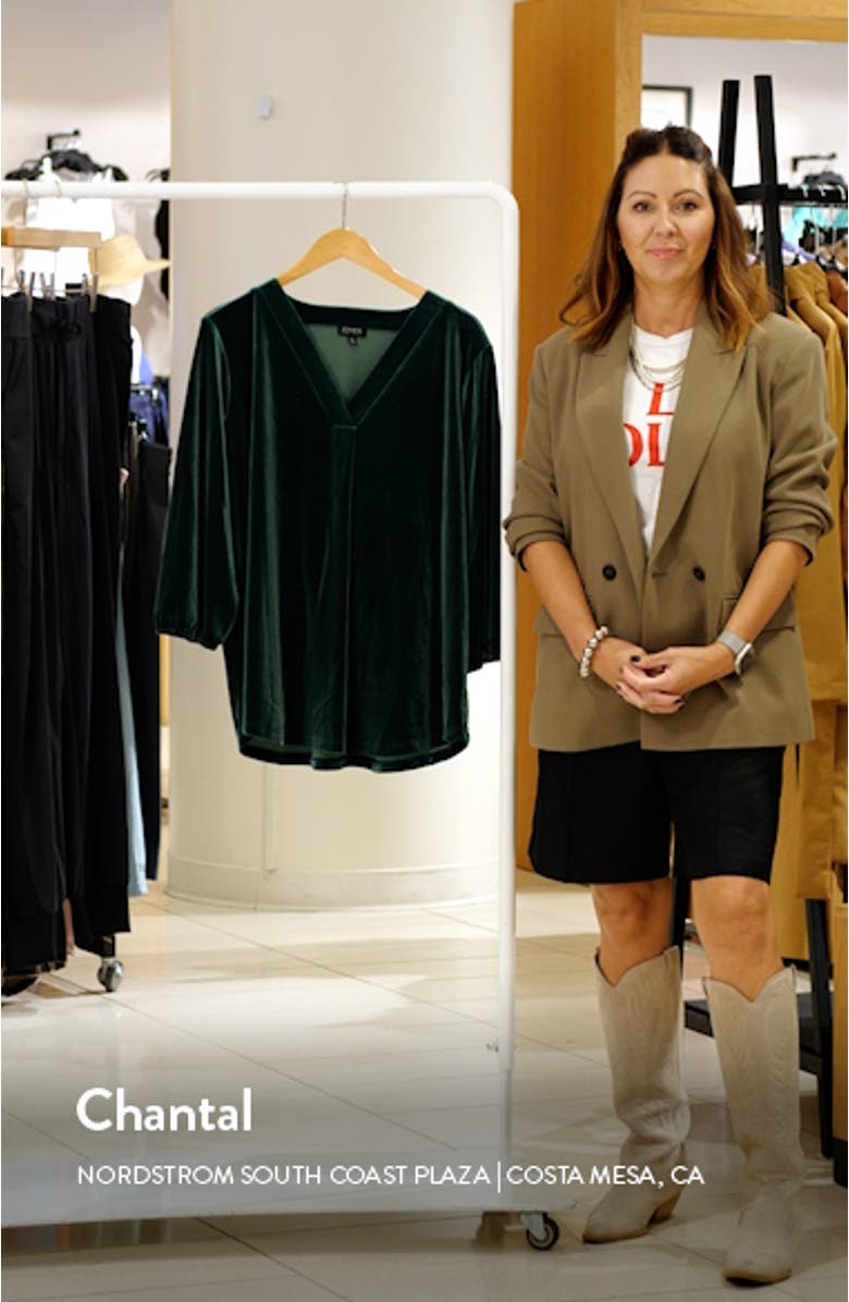 Stretch Velour Top, sales video thumbnail