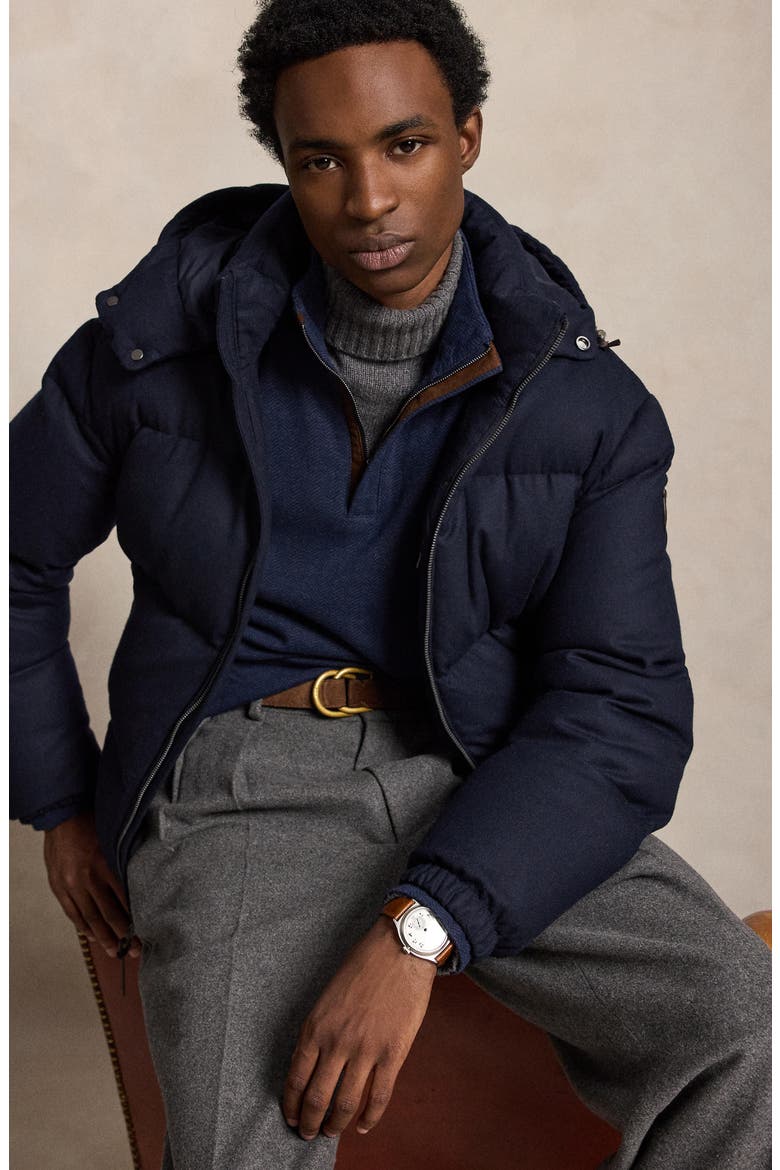 Herringbone Double Knit Quarter Zip Pullover, Alternate, color, NAVY MULTI