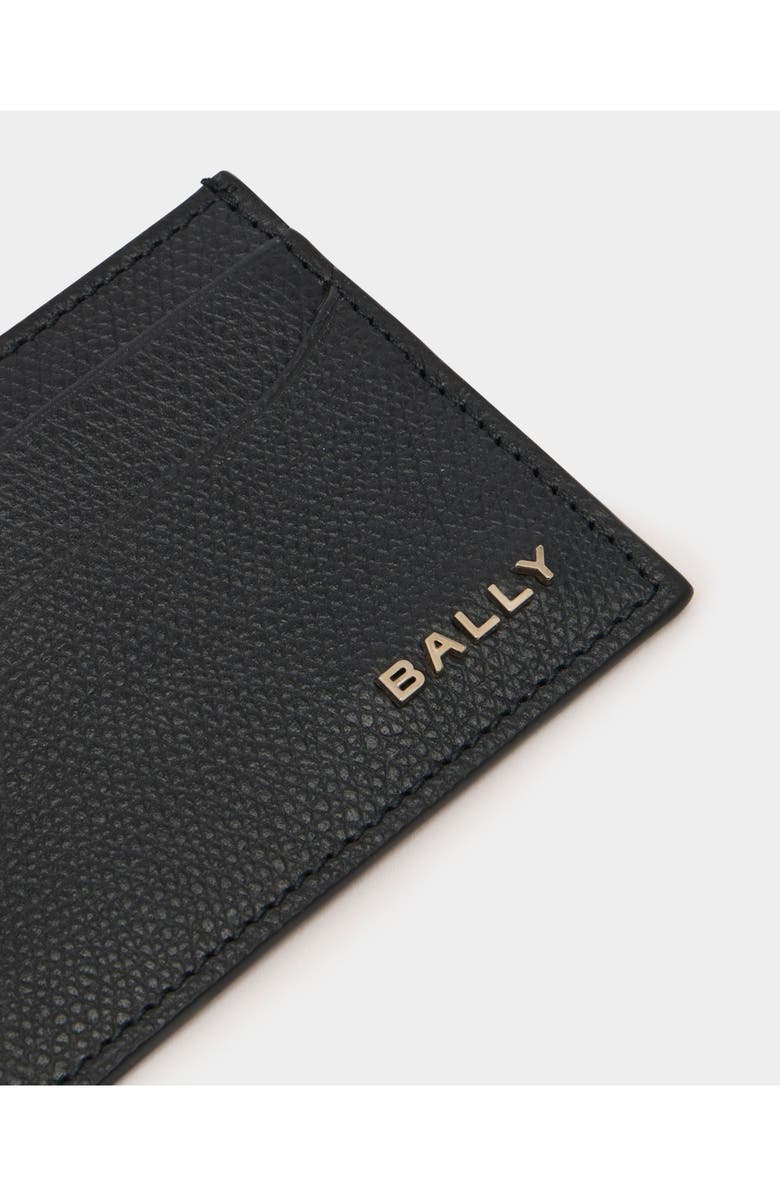 Bally Essential Card Holder in Grained Leather, Alternate, color, 