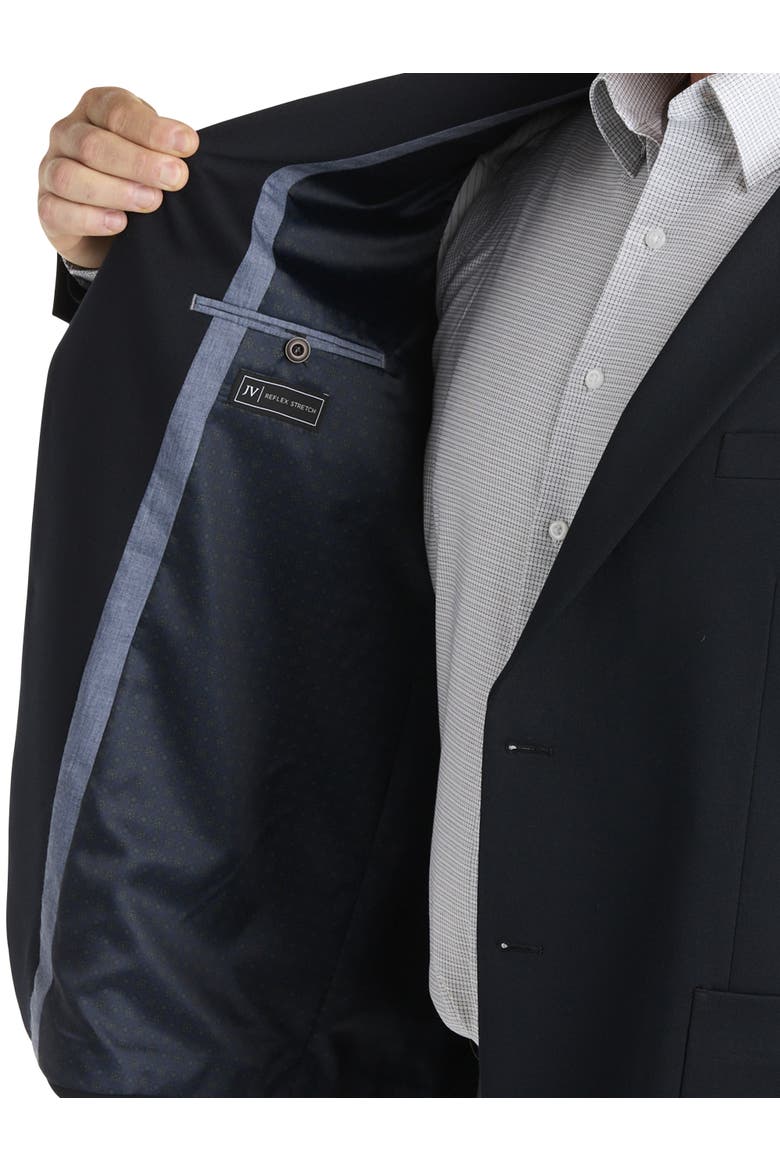 Big & Tall Classic Knit Blazer, Alternate, color, BLACK