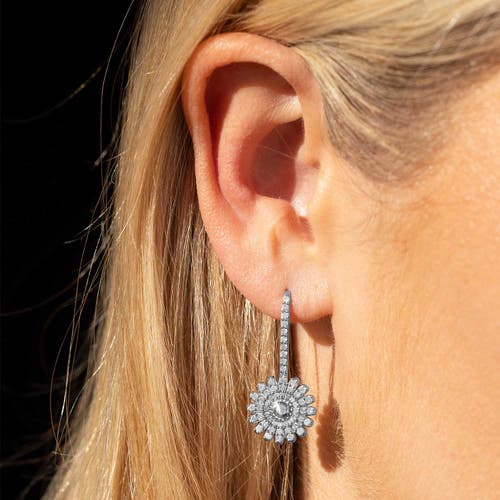 Sheryl Lowe Diamond Daisy Drop Earrings
