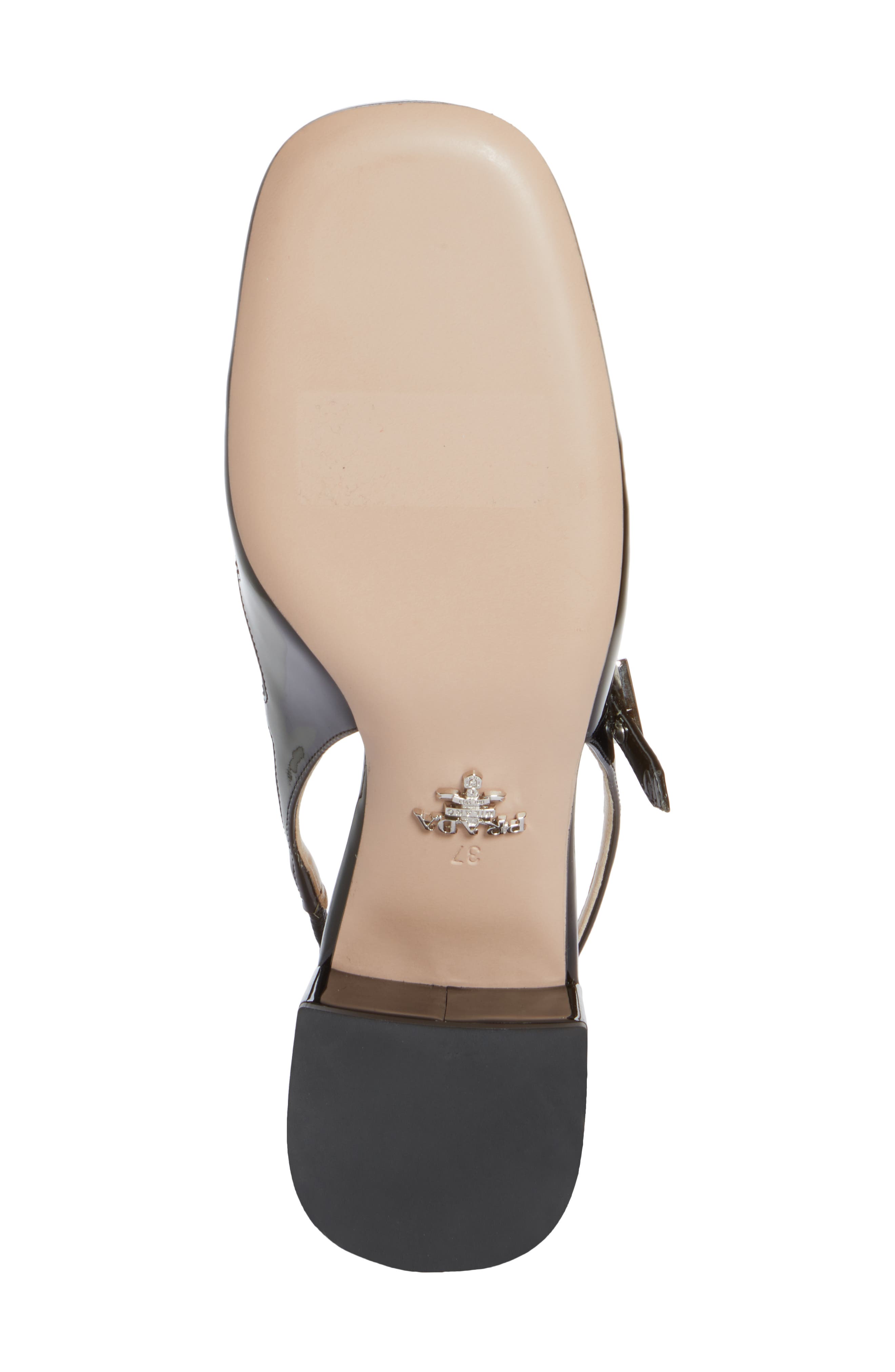 Prada Décoletté Logo Slingback Mary Jane Pump, Alternate, color, 