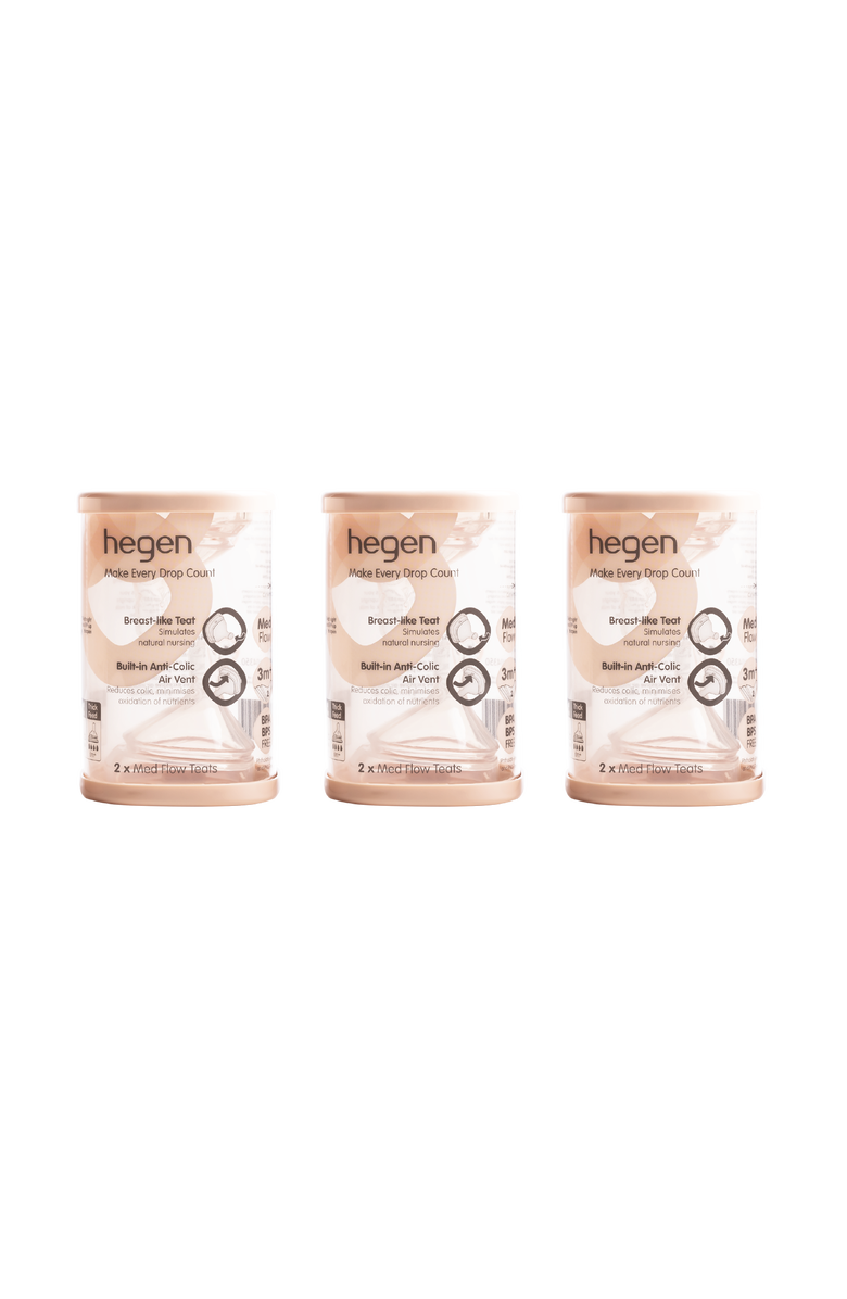 HEGEN 6-Pack MEDIUM Flow Teats, Alternate, color, 