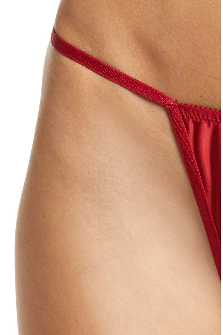 Tempest Underwire Corset & Thong Set, Alternate, color, RED DAHLIA/ BLACK