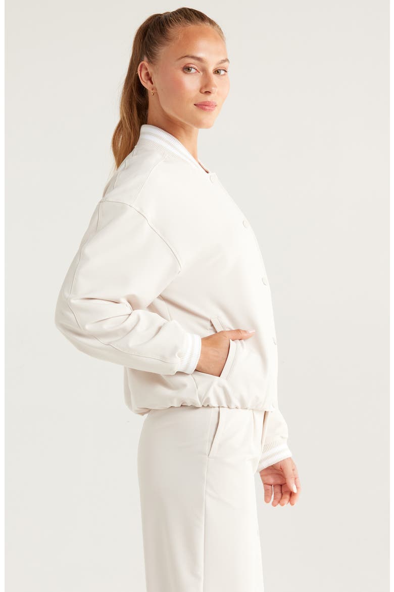 Volley Varsity Jacket, Alternate, color, GREY MOONBEAM