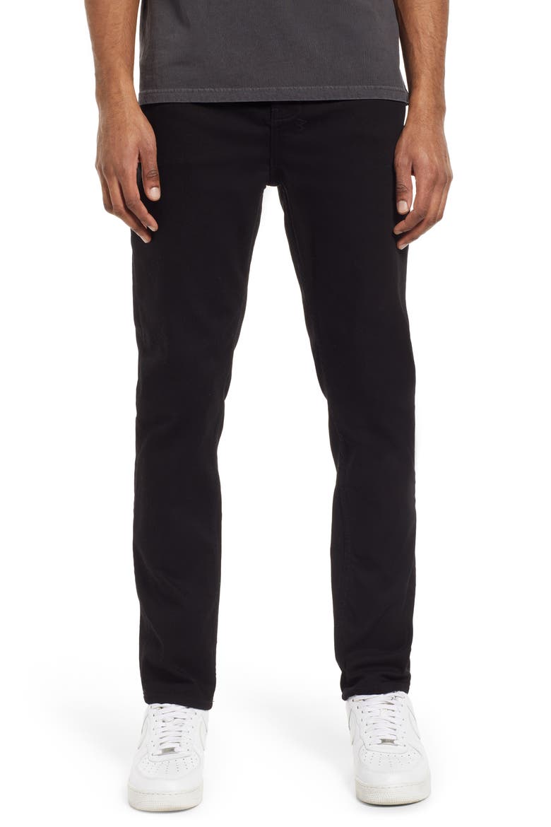 Wolf Gang Laid Back Straight Leg Jeans, Main, color, BLACK