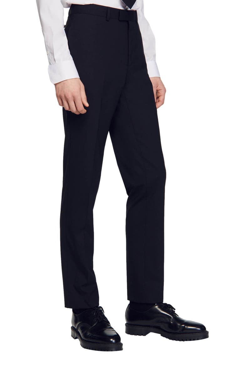 SANDRO Classic suit trousers, Main, color, 