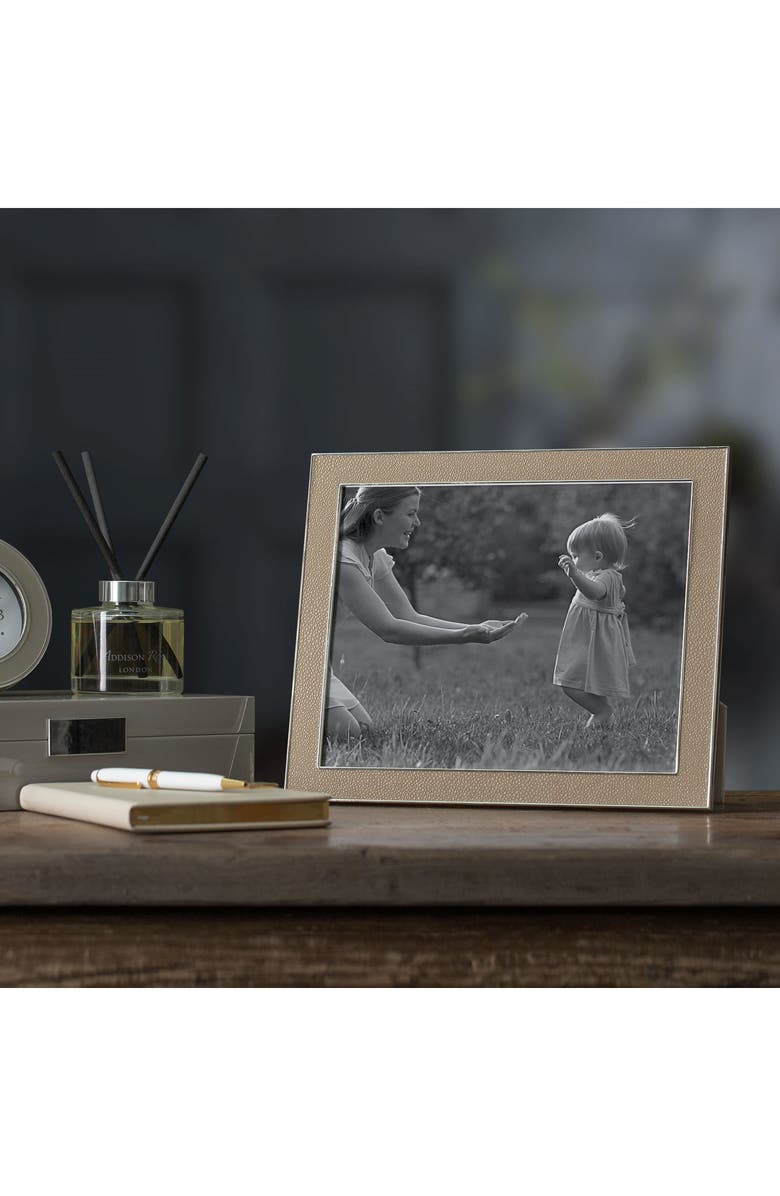 Addison Ross London Faux Shagreen Picture Frame, Alternate, color, Beige