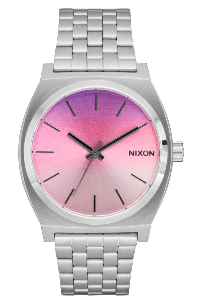 The Time Teller Bracelet Watch, 37mm, Main, color, SILVER/ DAWN