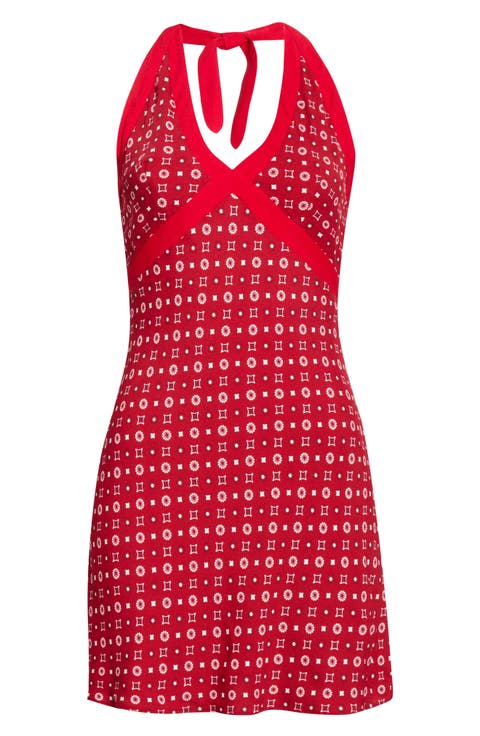 Wrenley Halter Minidress